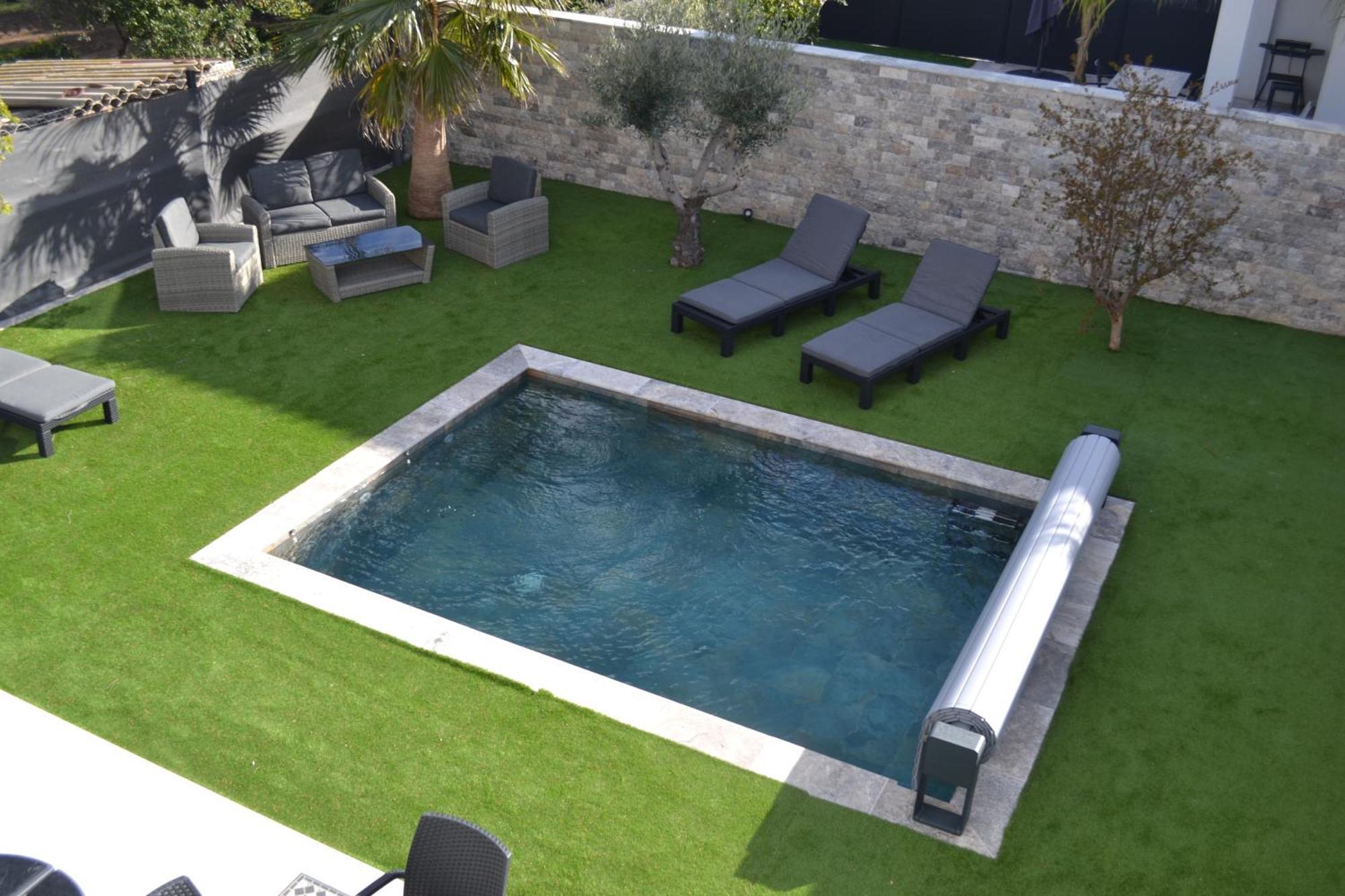 Etoile Du Berger Saint Aygulf 3 Villas Et 4 Appartements Jardin Individuel Et Piscine Chauffee En Saison - La Mer Et Les Plages 450 M Buitenkant foto