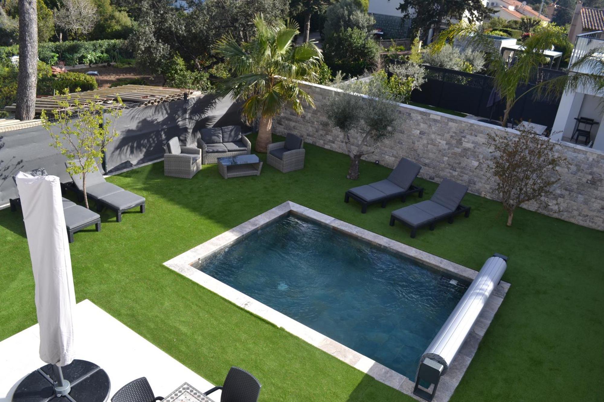 Etoile Du Berger Saint Aygulf 3 Villas Et 4 Appartements Jardin Individuel Et Piscine Chauffee En Saison - La Mer Et Les Plages 450 M Buitenkant foto